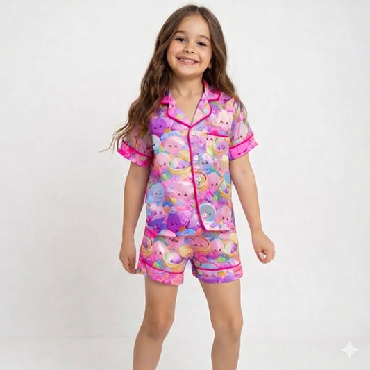Satin pj set - dumplings