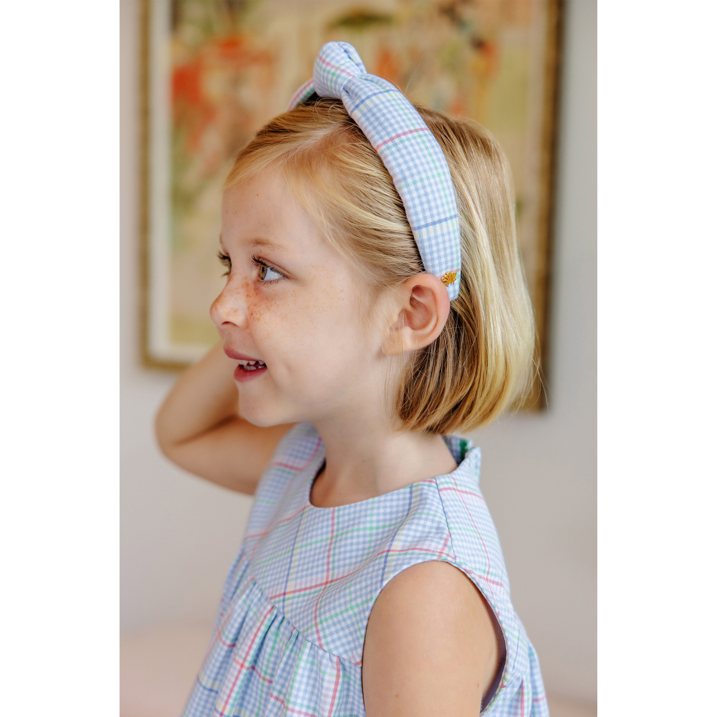 Knotted headband - piccadilly plaid