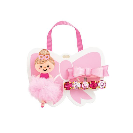 Blonde ballerina hair clip set