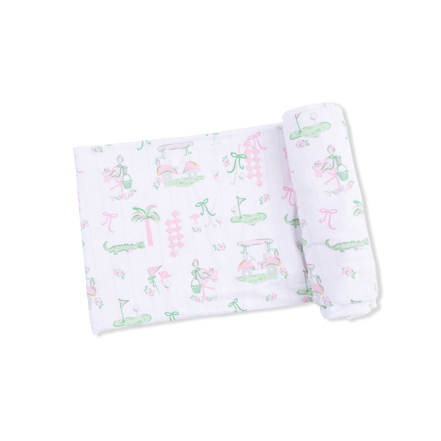 Pretty golf swaddle blanket