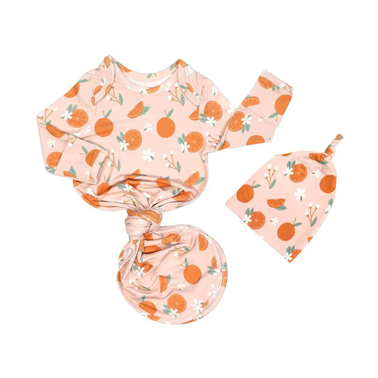 Freshly squeezed gown & hat set
