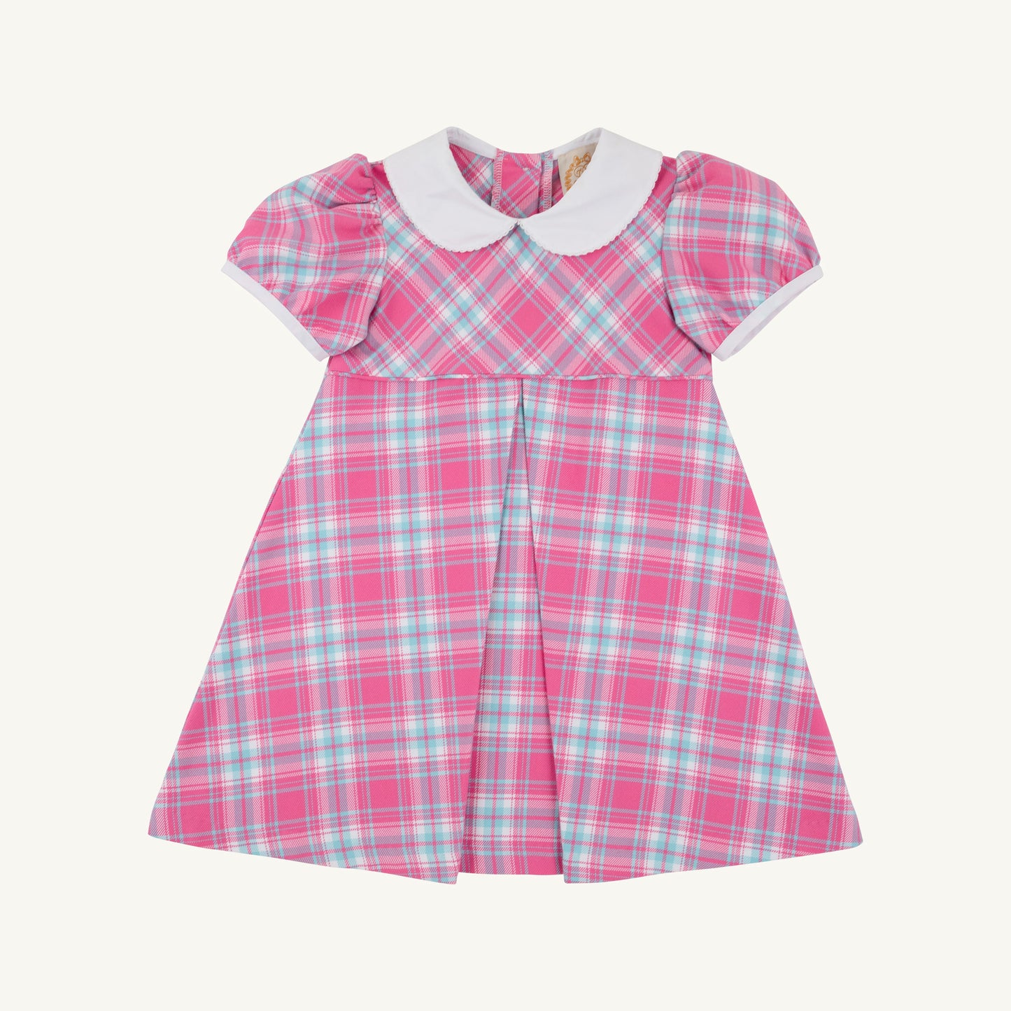 Princess pleat dress - brenton point plaid