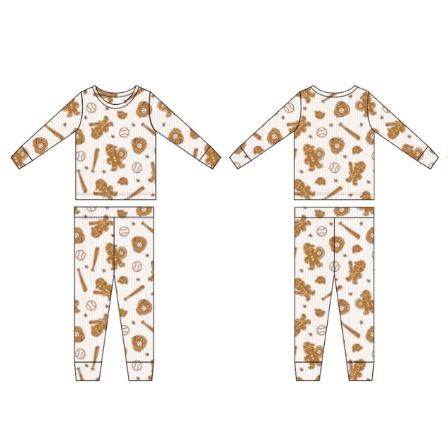 Gingerbread Ballers Bamboo Pajama Set