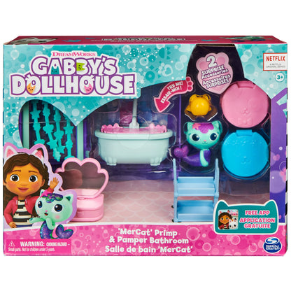 Gabby's dollhouse primp & pamper bathroom