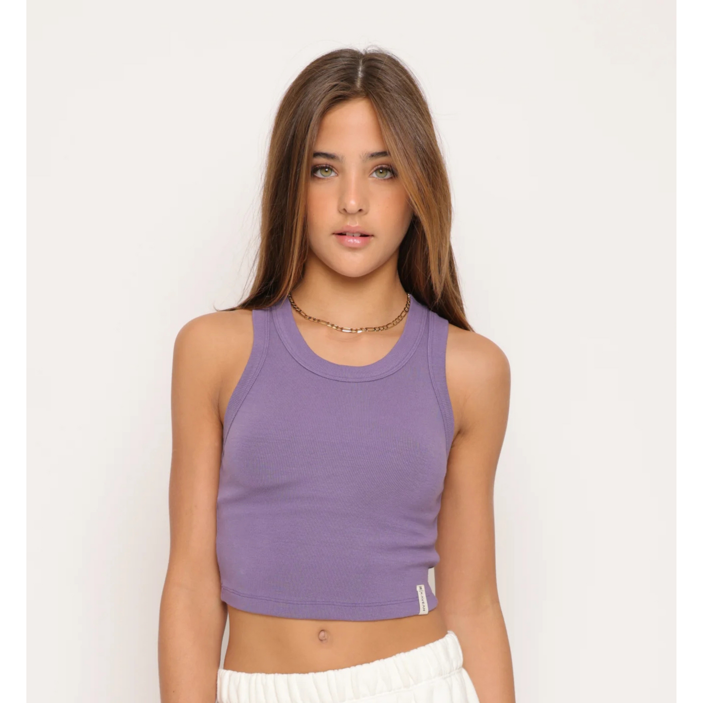 Racer tank - french grape