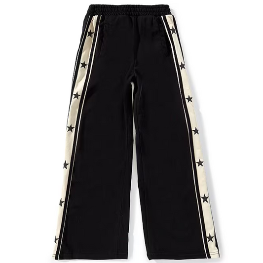 Star stripe track pants