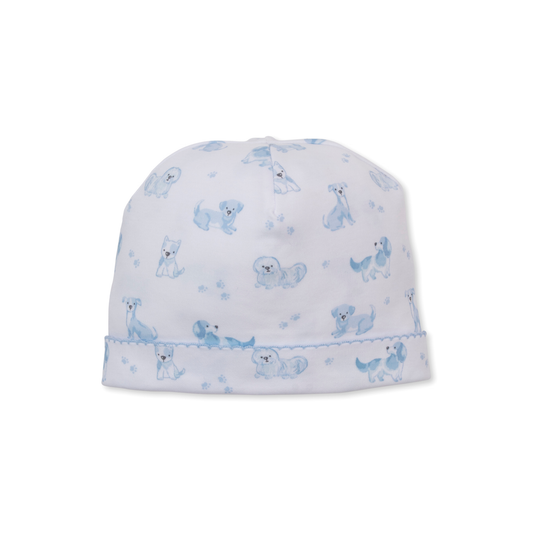 Puppy paws hat - blue