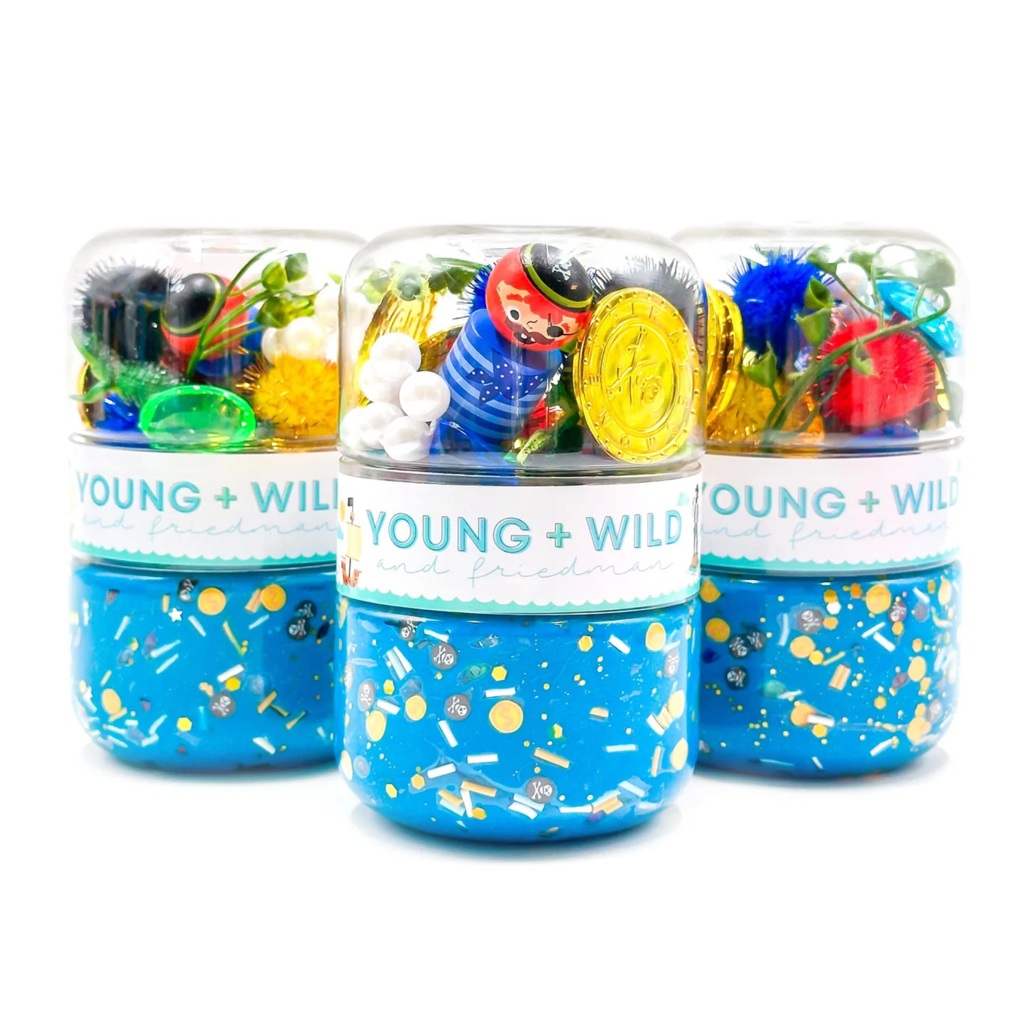 Pirate grab & go dough jar