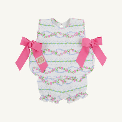 Talbott tie side - garrison garlands/wppink