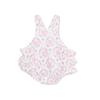 Cameo ballet shoes ruffle sunsuit