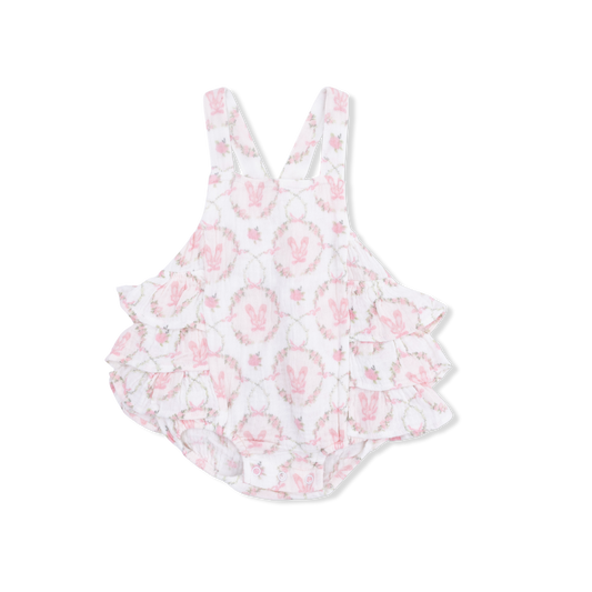 Cameo ballet shoes ruffle sunsuit