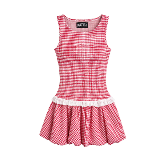 Joslyn dress - red gingham