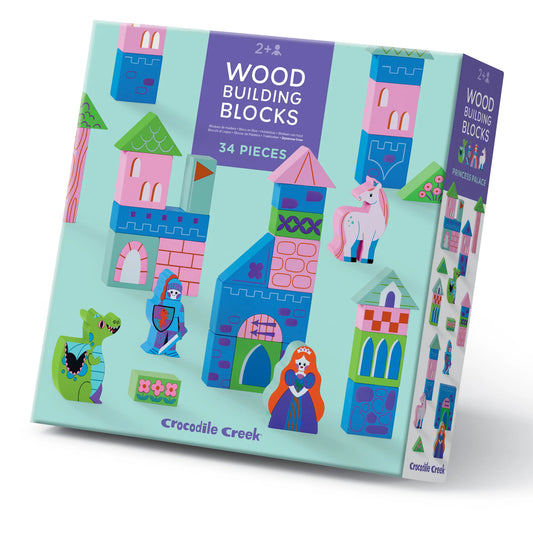 Build and play wood blocks - princess palace
