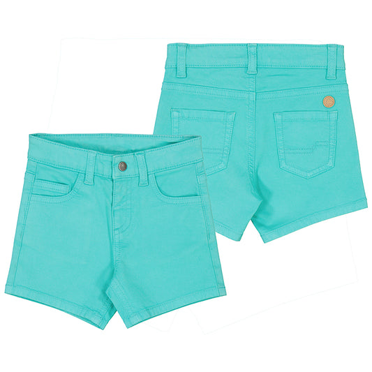 Basic 5 pocket twill shorts - lake