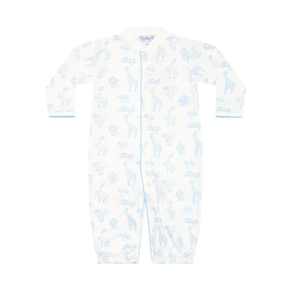 Blue safari conv. gown