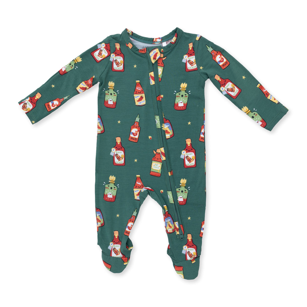 Spice spice 2way zipper footie