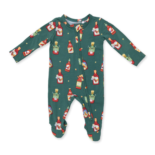 Spice spice 2way zipper footie
