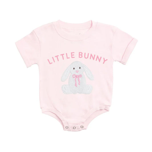 Little bunny s/s romper - ballet