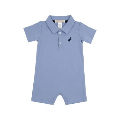 Sir propers romper - park city periwinkle