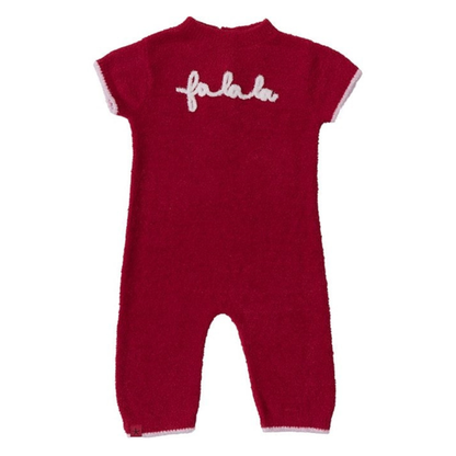 Fa la la onesie - holly red