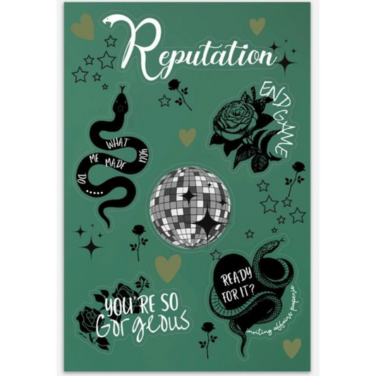 Reputation sticker sheet