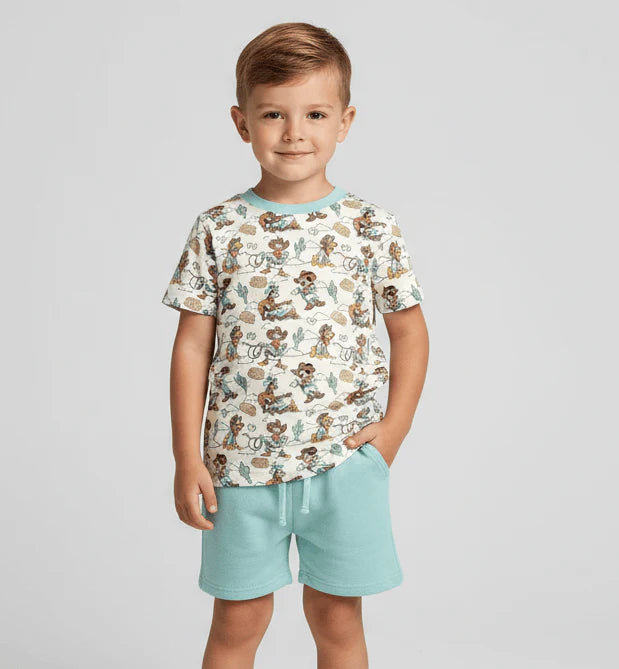 Howdy pals shorts set