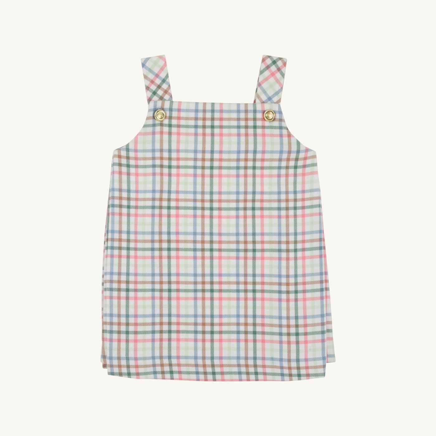 Pleated ginny jumper - manalapan plaid