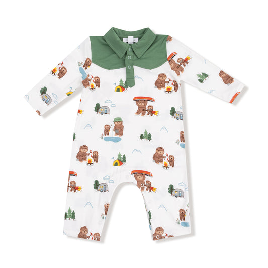 Bigfoot camping l/s cowboy romper