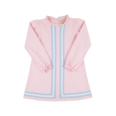 Lizzie's luxe laisure dress - palm beach pink/bsblue/wawhite