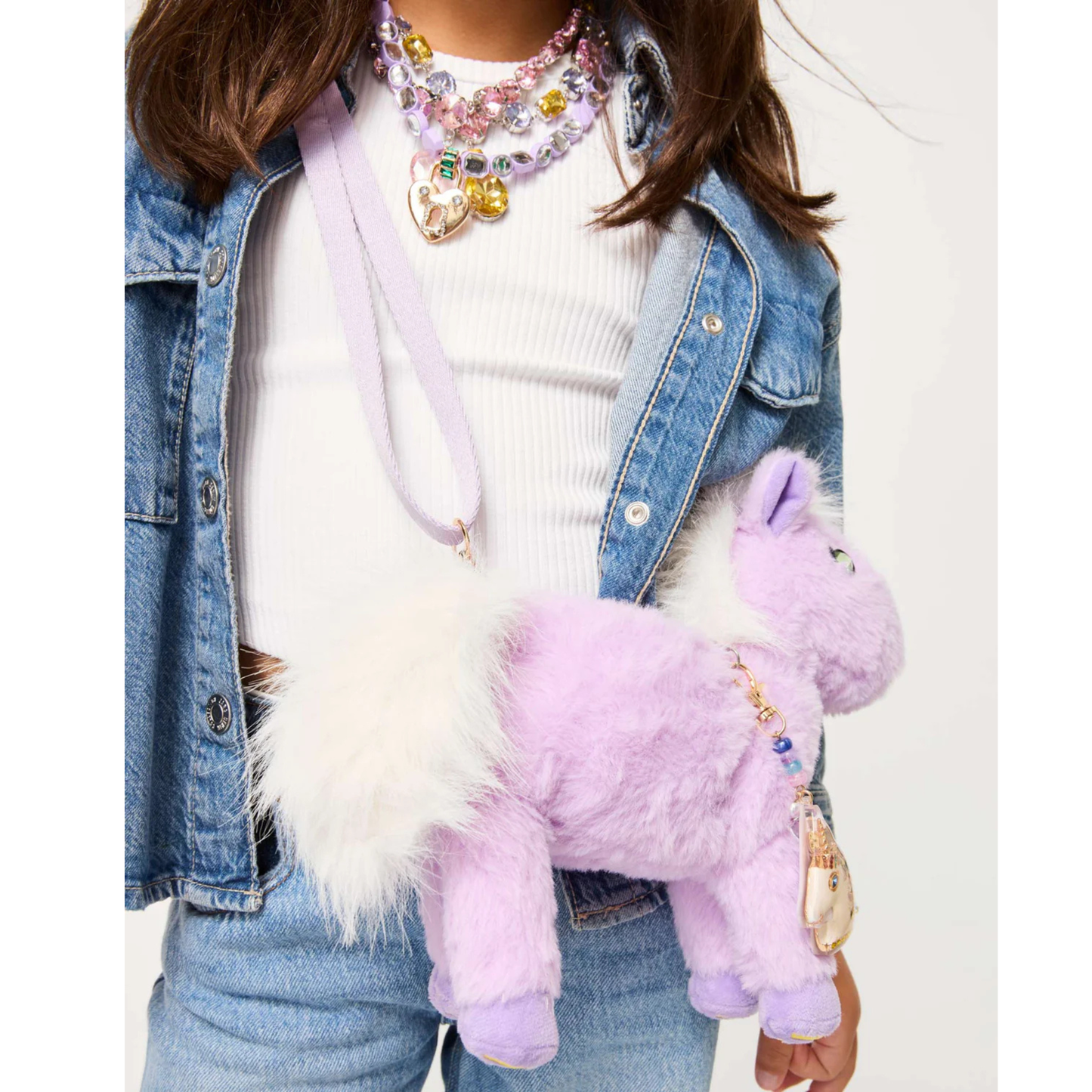 Opal plush unicorn bag