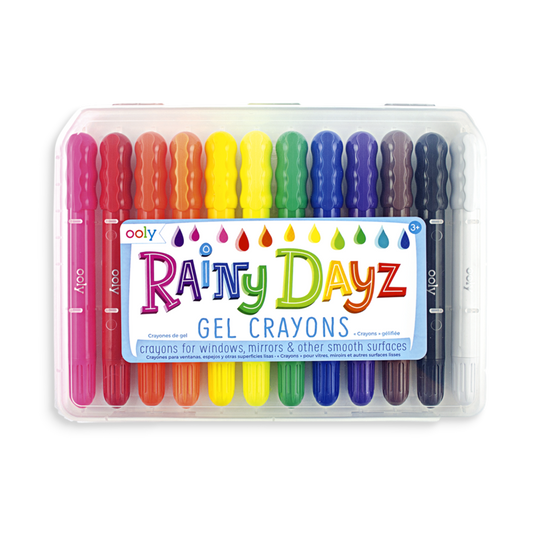 Rainy day gel crayons