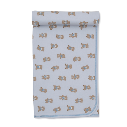Teddy bear club blanket - blue