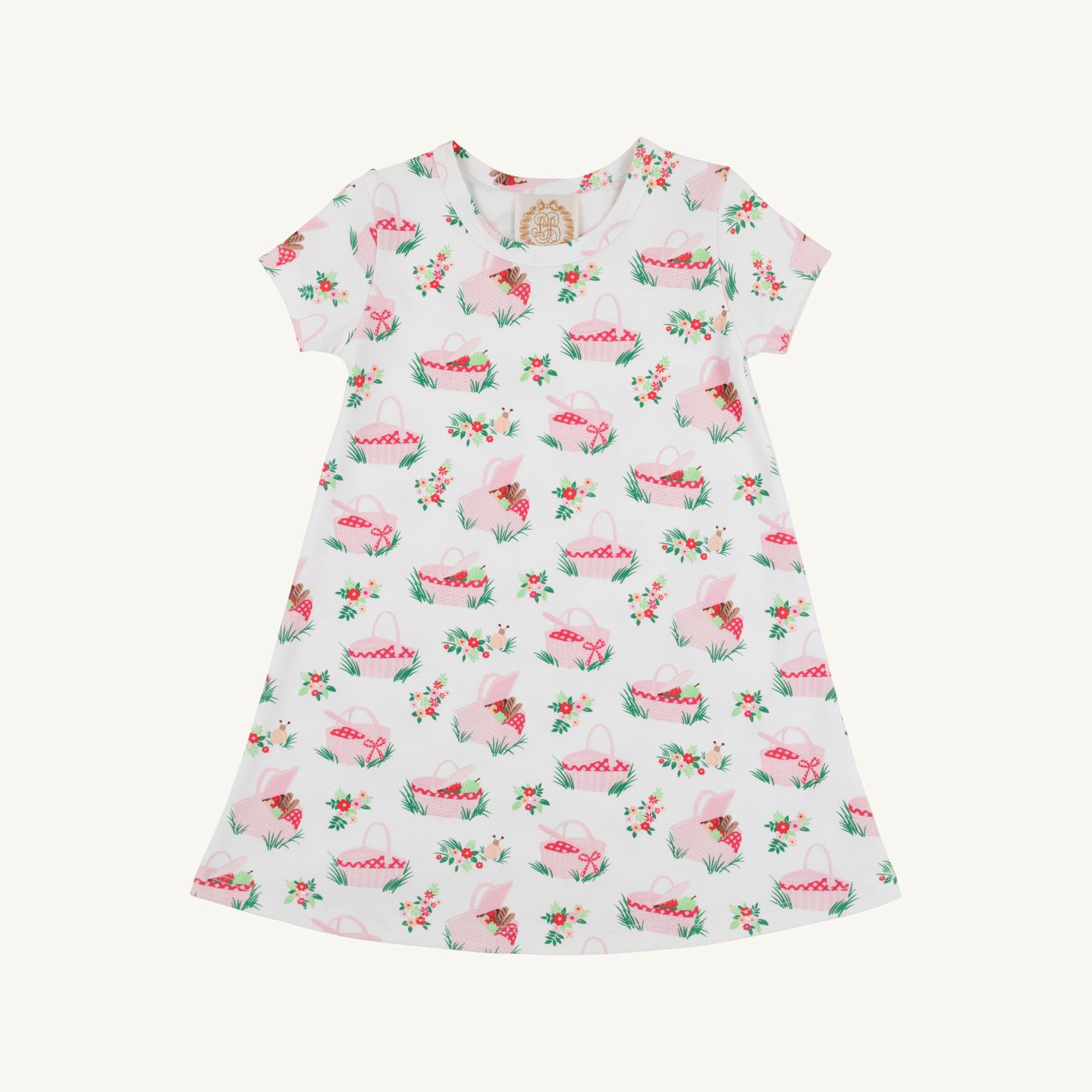 Polly play dress - pink picnic pack