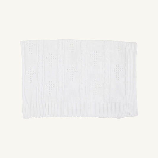 Bailey baby blanket - worth ave white