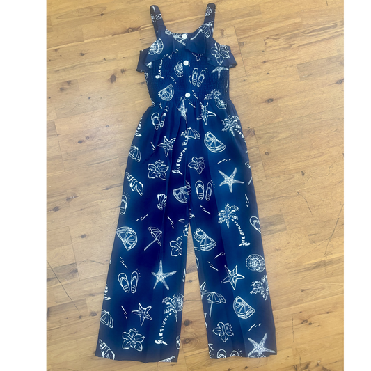 Ocean print jumpsuit