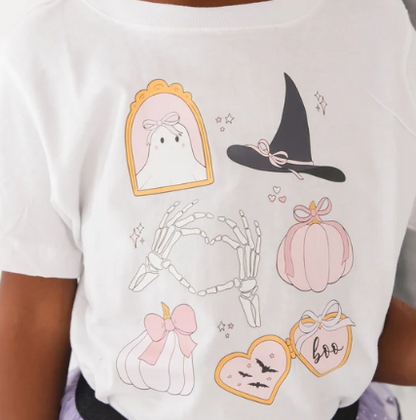 Spooky Girlie Halloween Short Sleeve T-Shirt
