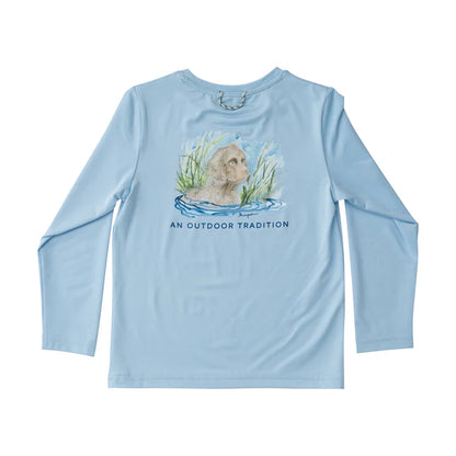 Pro perf fishing l/s tshirt - clear sky