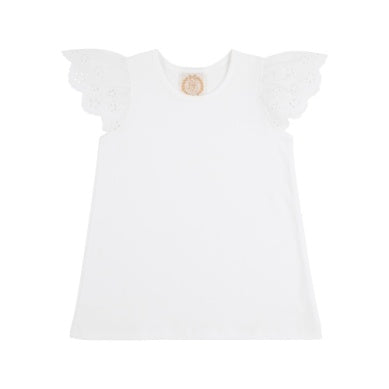 Ellens eyelet top - worth ave white