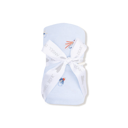 Fly fishing lures swaddle blanket