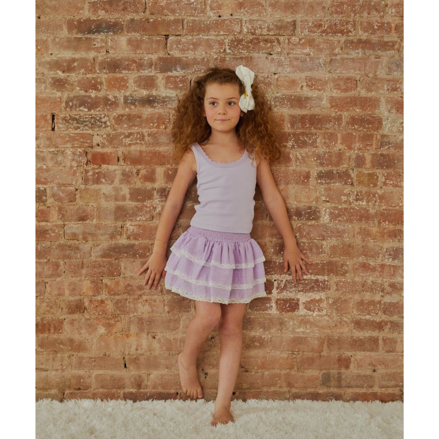 Stella pastel lavender ribbed tank