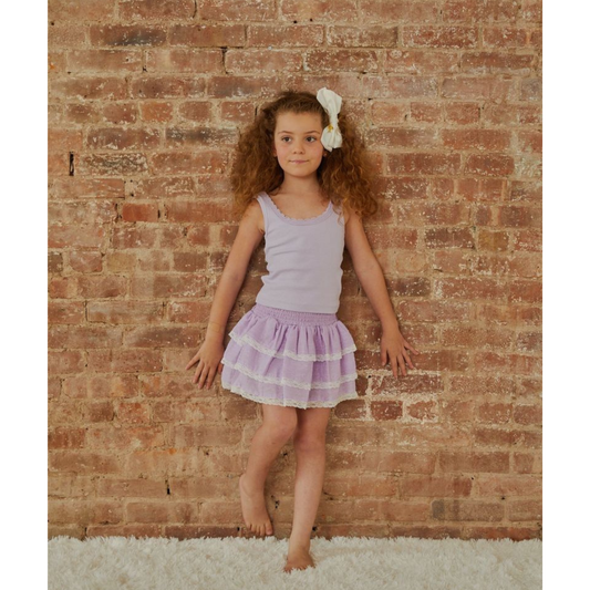 Stella pastel lavender ribbed tank