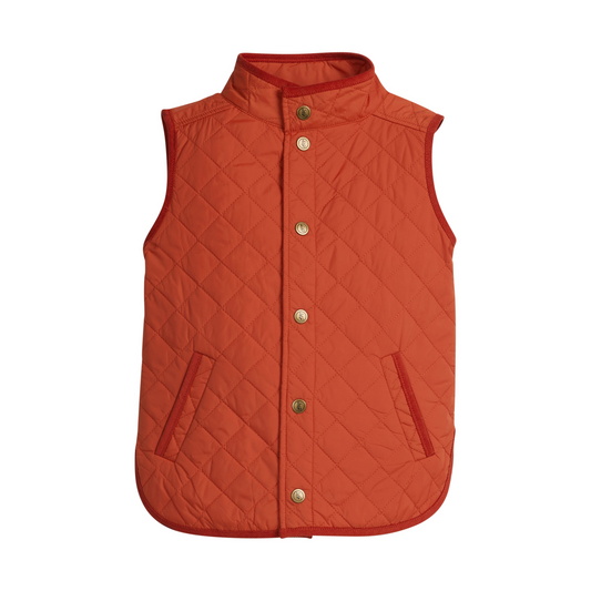 Classic quilted vest - orange