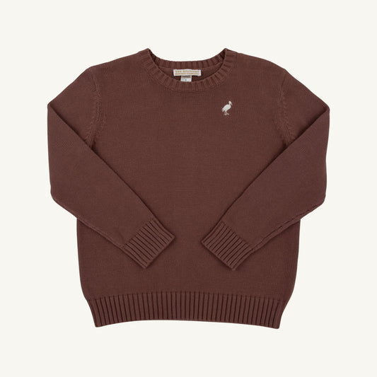 Isaac's sweater - gray bay brown