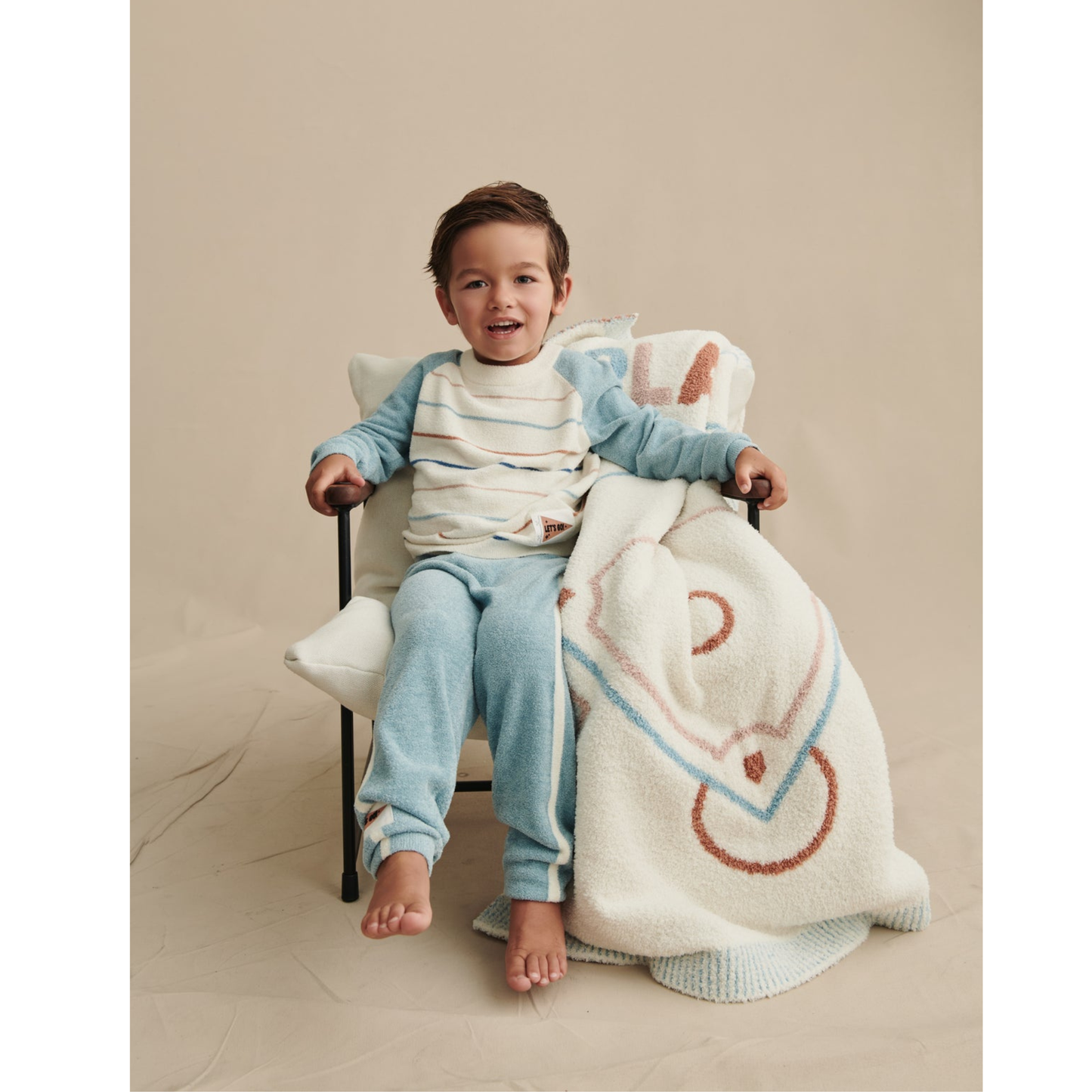 Striped play pullover - freshwater