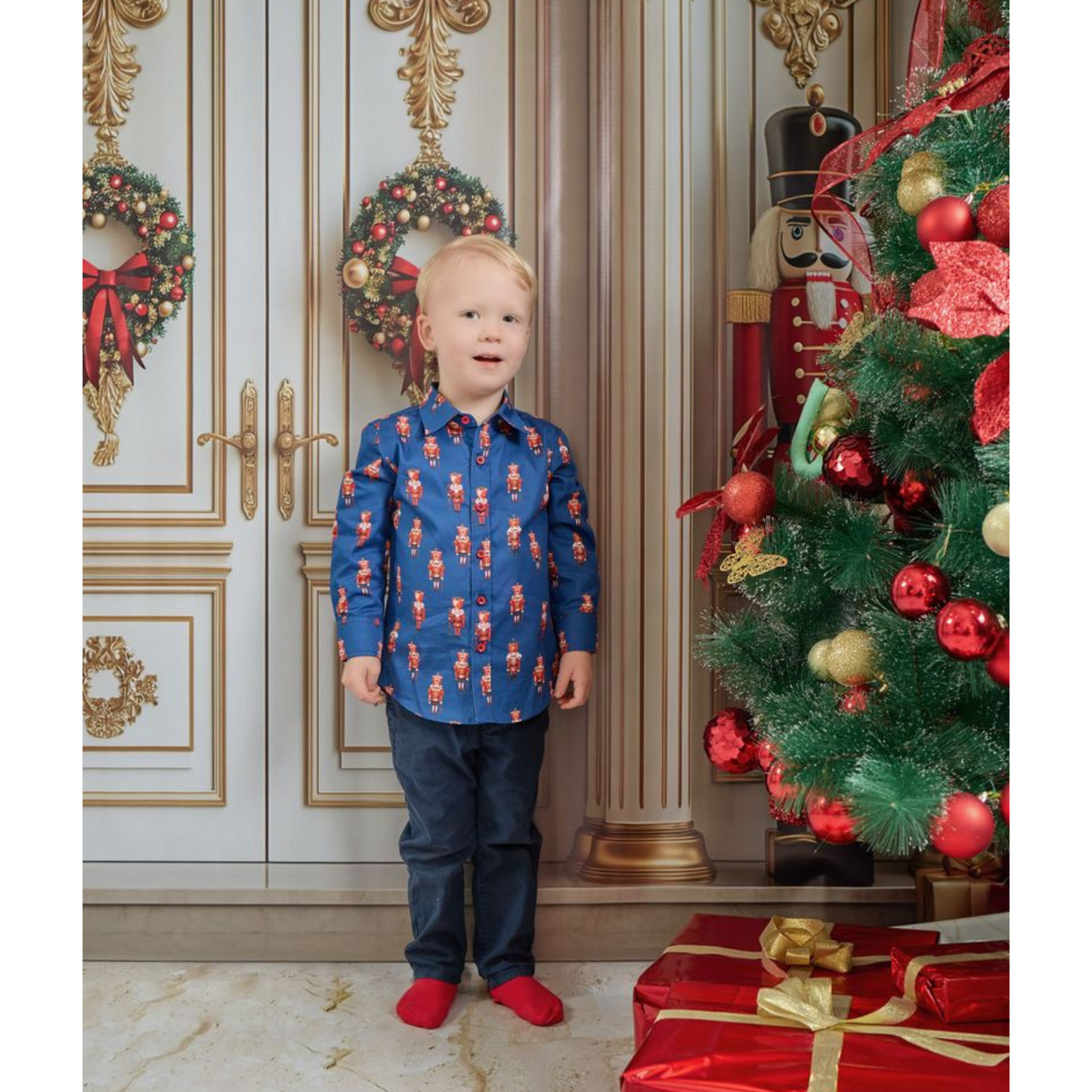 Nutcracker l/s button down