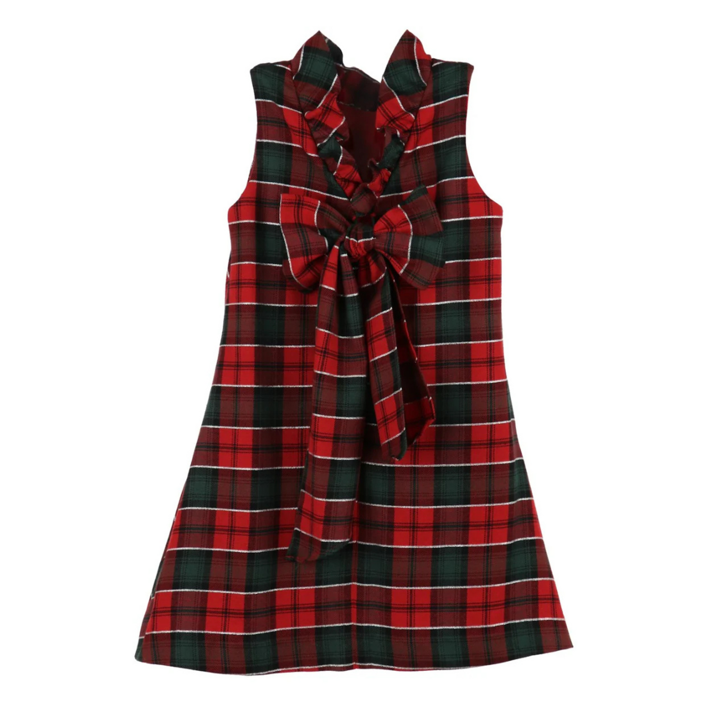 Blair plaid dress - red/green