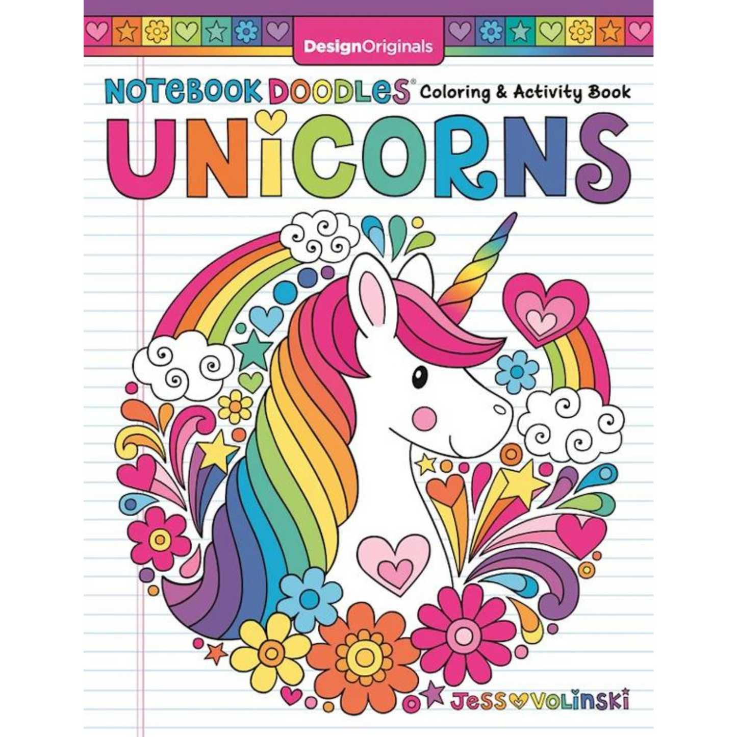 Notebook doodles unicorns