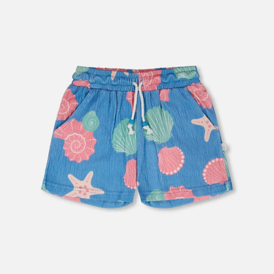 Seashells crinkle shorts