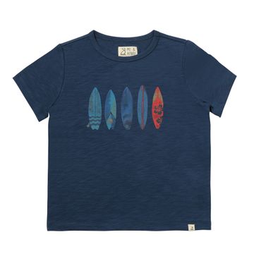 Falmouth tee - navy surfboards