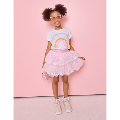 Sequin party tiered skirt